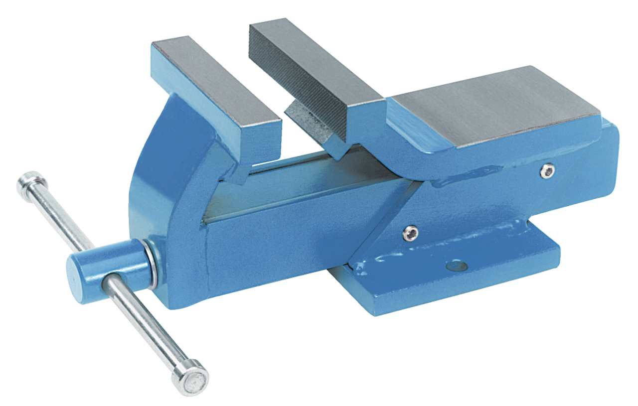 All steel vices 125 mm in blue