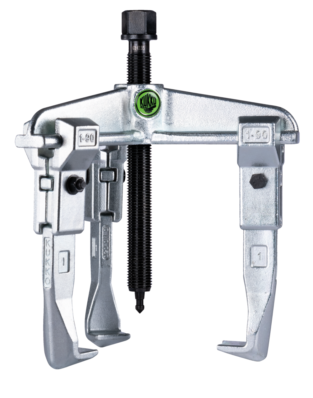 3-jaw universal puller, up to 160 mm spread, 300 mm reach with e