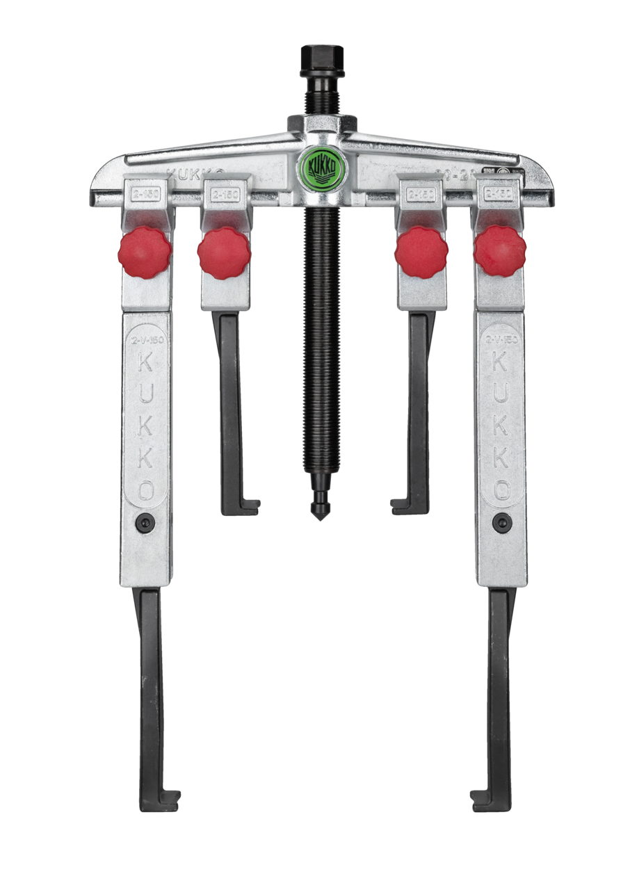 2-arm universal puller with narrow, quick-adjustable trigger hoo