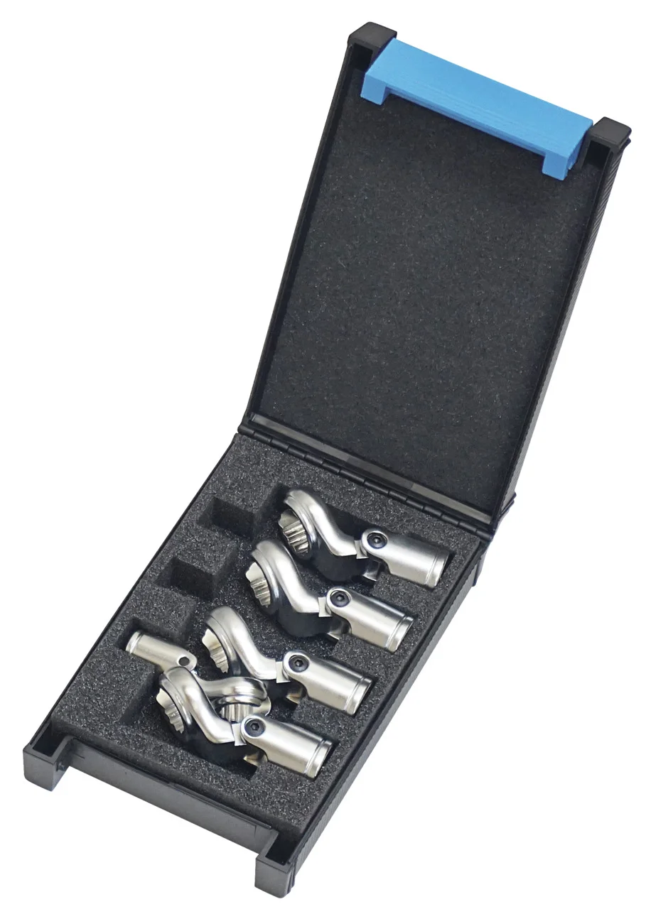 (image for) Flexible Crowfoot Socket Wrench Set (open)