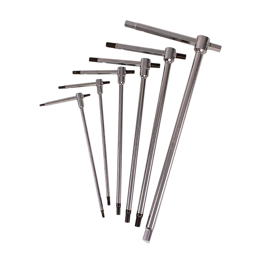 Beta 951/S6 Set of 6 Sliding T-Handle Hex Key Allen Wrenches, M