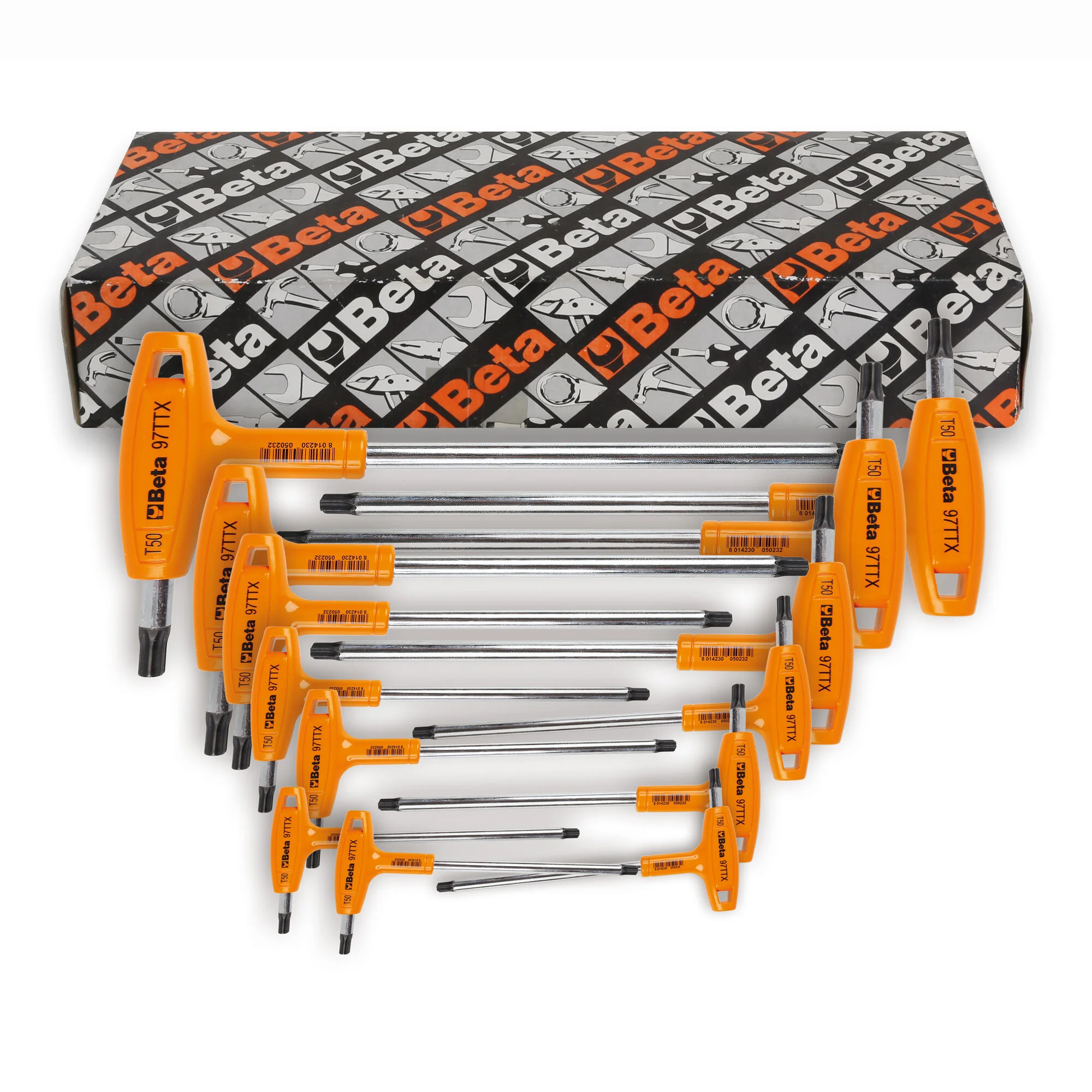 (image for) Beta 97TTX Set of 13 T-Handle Torx Keys with Ergonomic Handle, T
