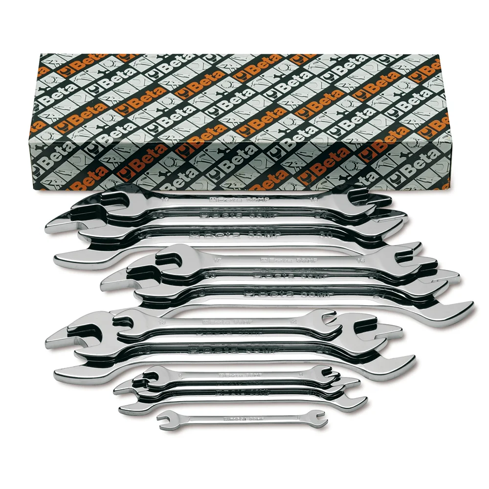 (image for) Beta 55/S13 Metric Set of 13 Double End, Open End Wrenches, 6x7m