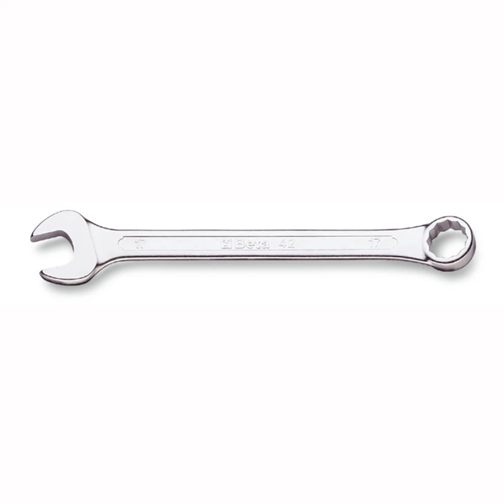 Beta 42AS 1 1/8" 15? Offset Combination Wrench, Chrome-plated