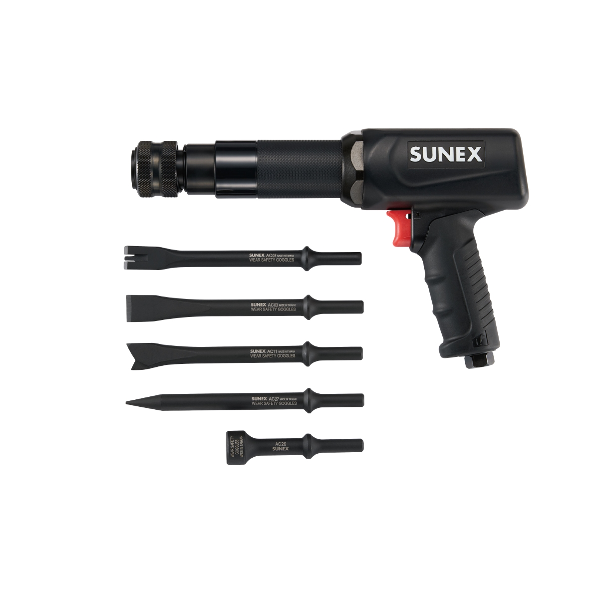 SUNEX Long Barrel Air Hammer Kit