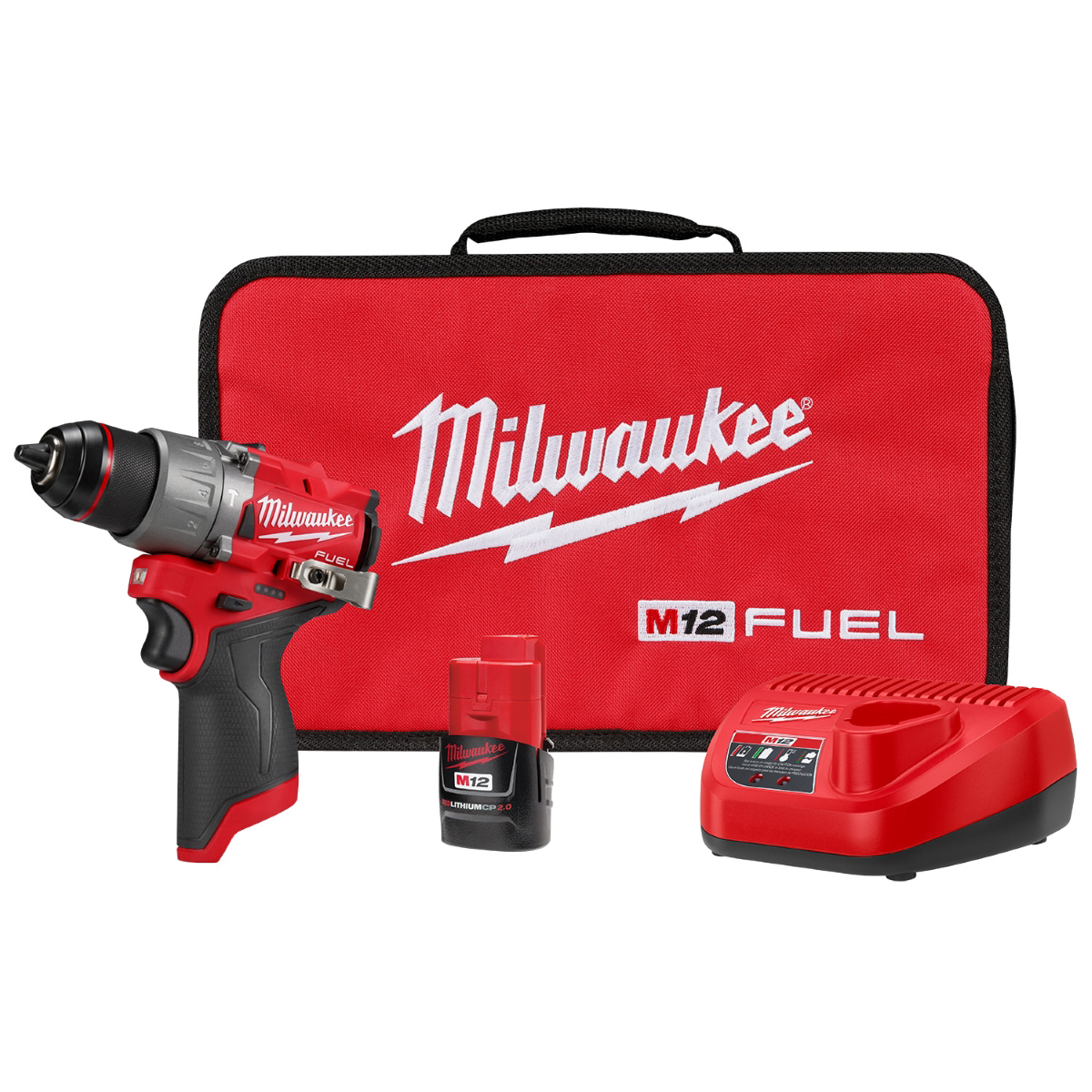 Milwaukee Tool M12 FUEL 1/2 Hammer Drill/Driver Ki...