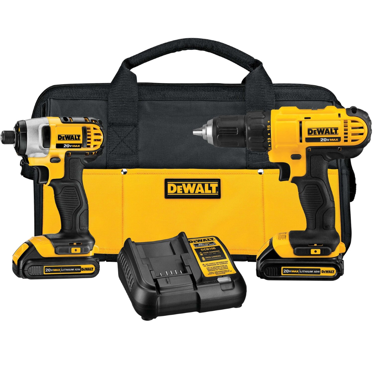 DeWalt 20V Drill Driver/Impact Driver Combo Kit...