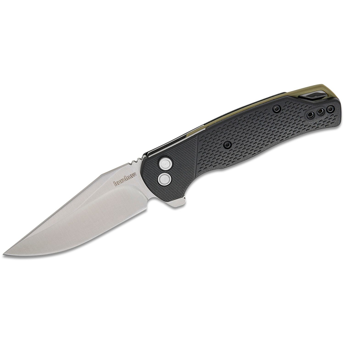 Kershaw Runoff Manual Open Button Lock 8Cr13MoV Cl...