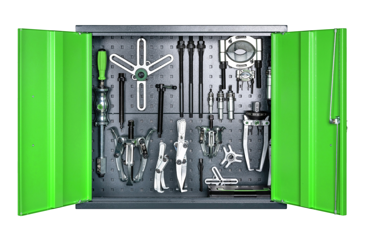 Tool cabinet with puller set 49-piece