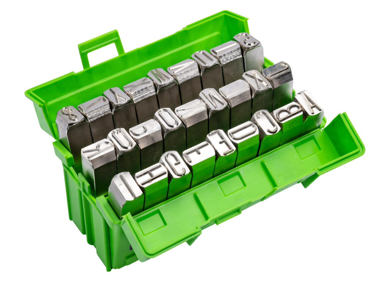 Striking letter set, extra heavy quality, bright n...
