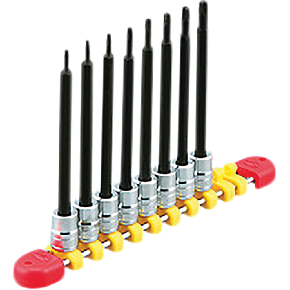 1/4"sq. Long T-Type Torx bit Socket Set for Tamper...