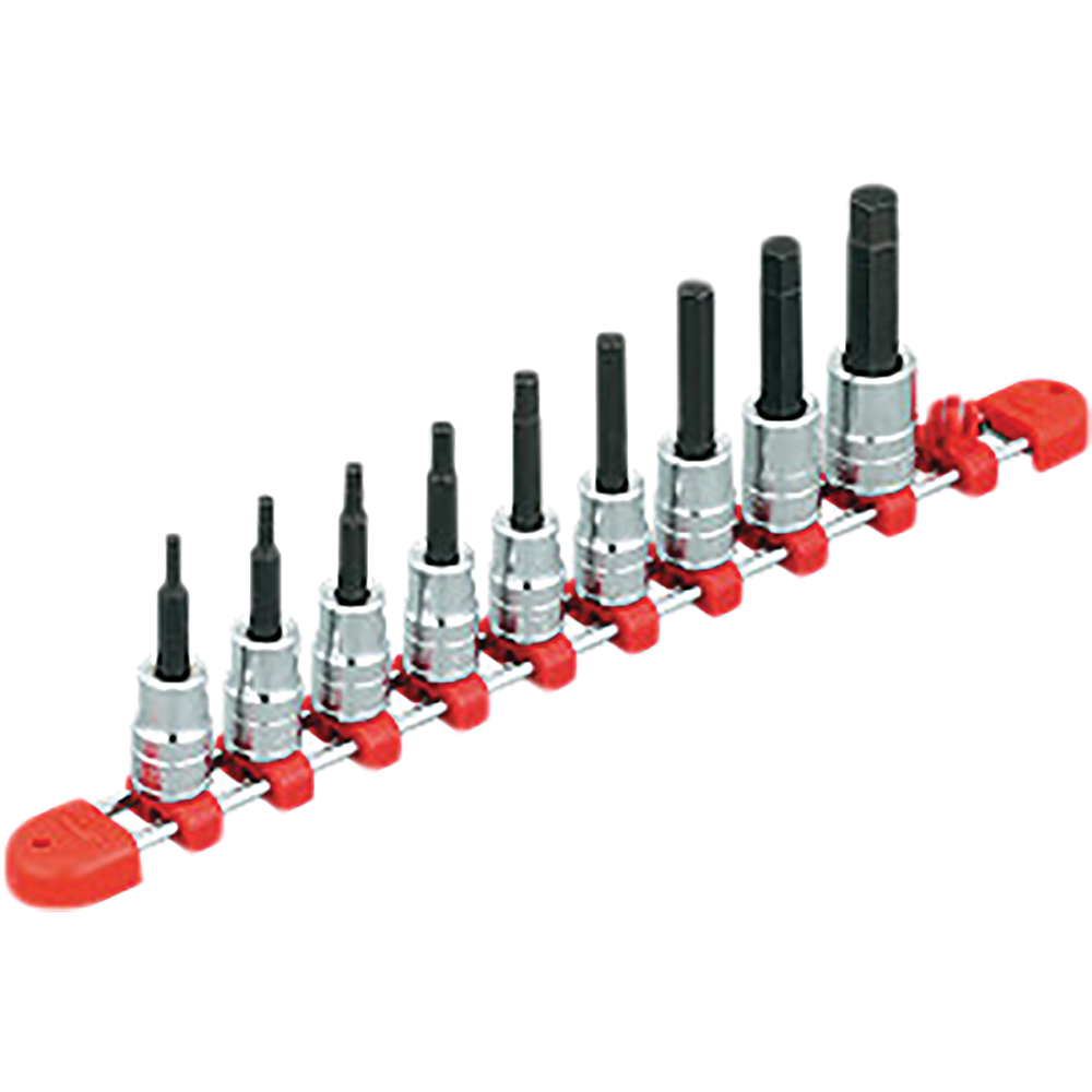 3/8"sq. Hex bit Socket Set (9pcs.)