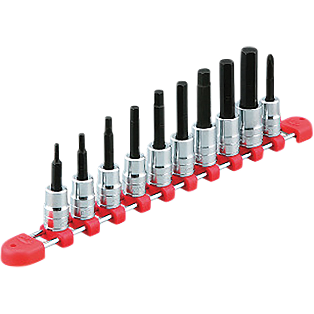 3/8"sq. Hex bit Socket Set (10pcs.)