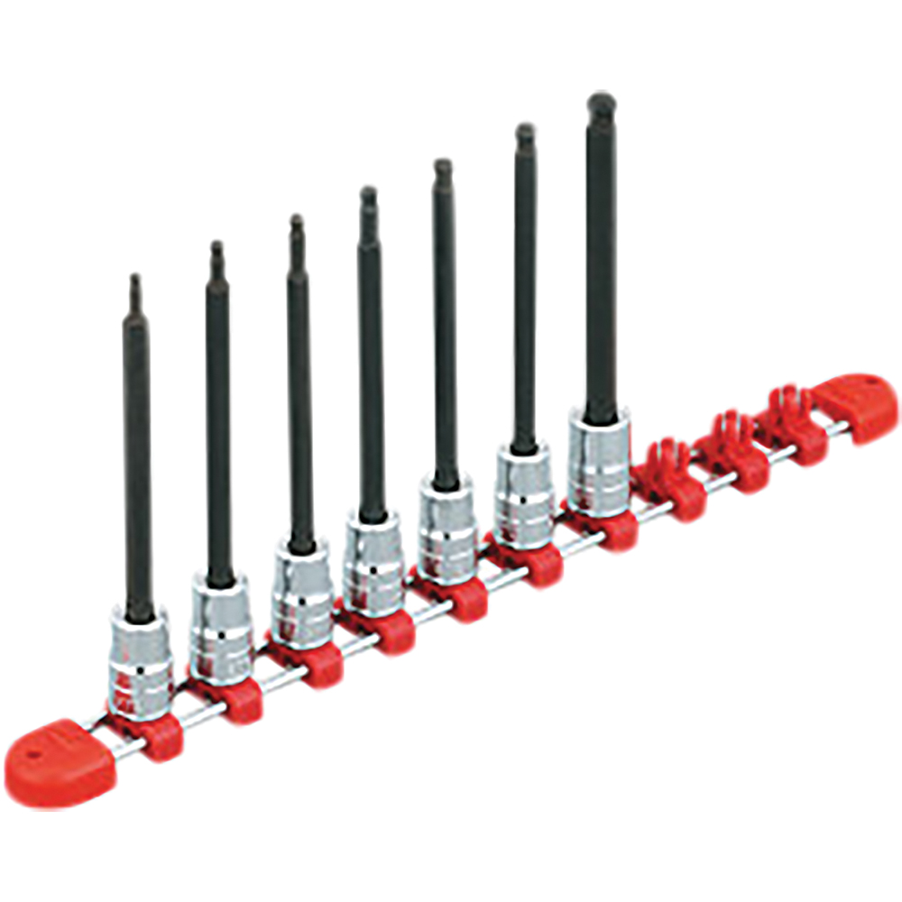 3/8"sq. Long T-Type Torx bit Socket Set (8pcs.)...