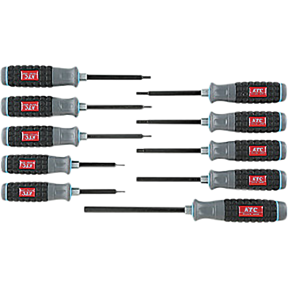 Hard Plastic Grip Screwdriver Set for Hexes (10 pc...