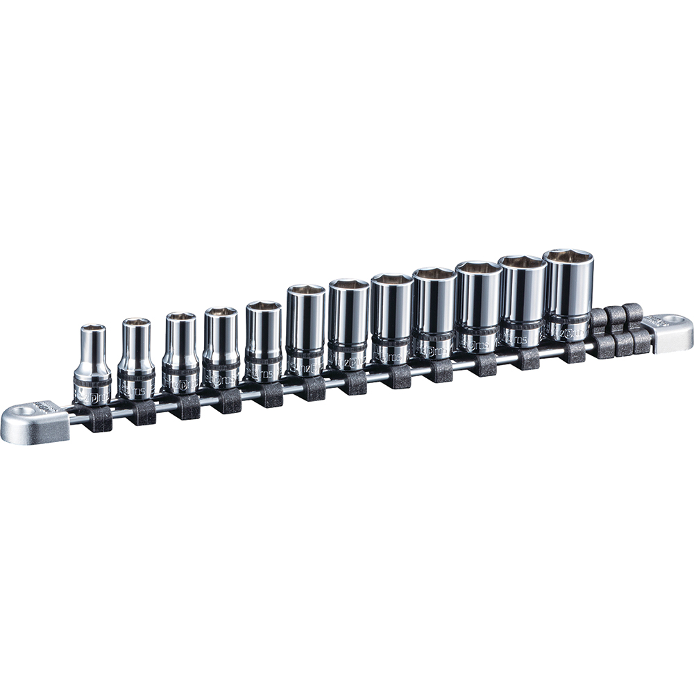 metric Socket Set 3/8" Drive Semi-Deep 12 pc