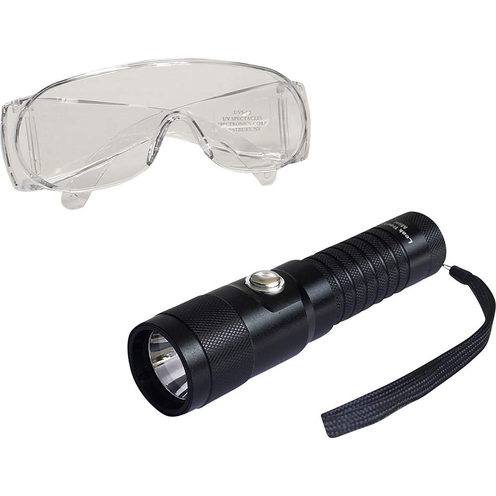 LeakTracker(TM) MINI cordless, UV LED flashlight, with (3) AAA b