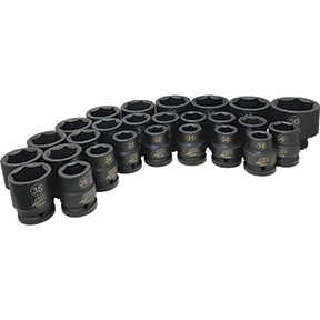 26-Pc. 3/4" Drive 6 Point Metric Socket Set