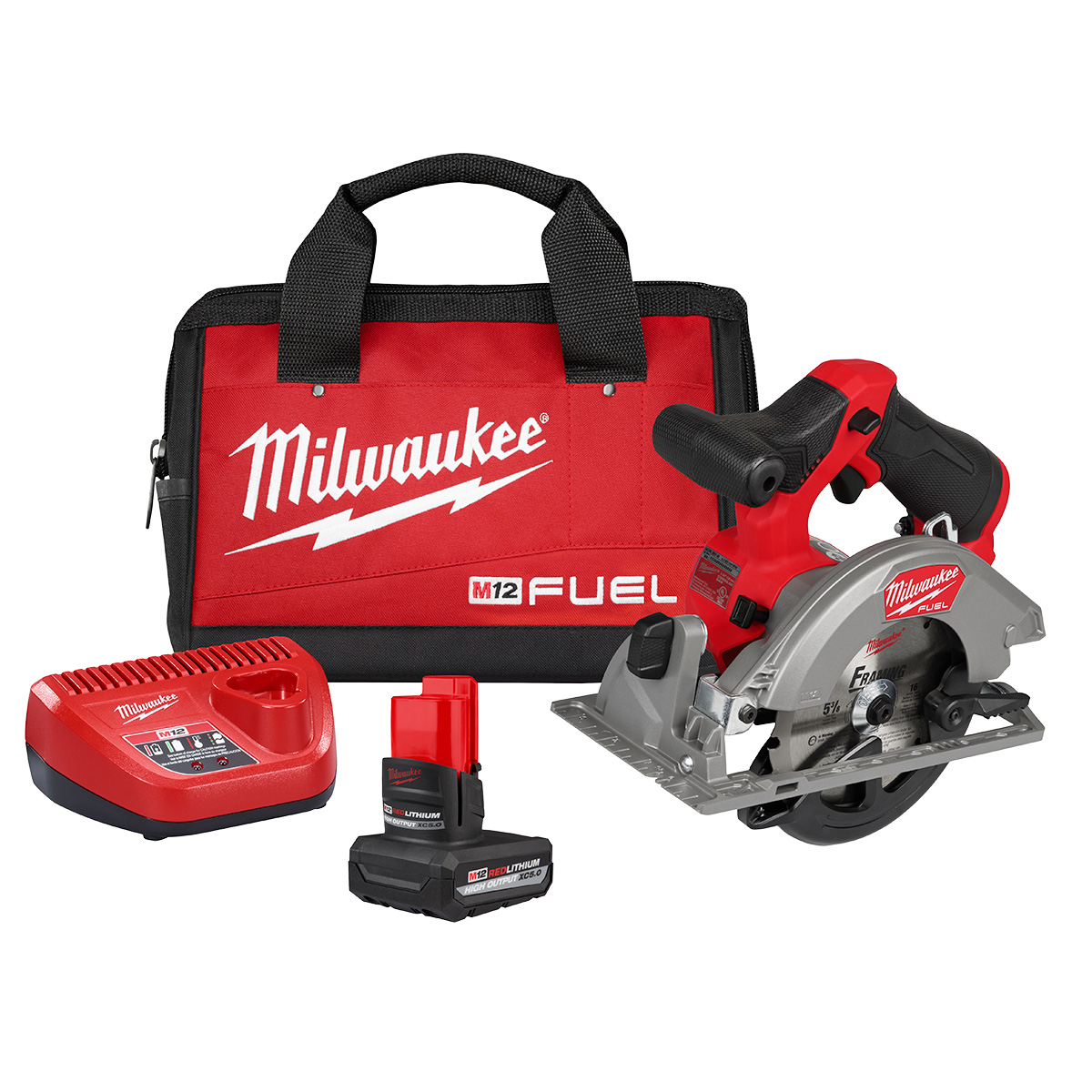 Milwaukee Tool M12 FUEL 5-3/8 Inch Circular Saw Ki...
