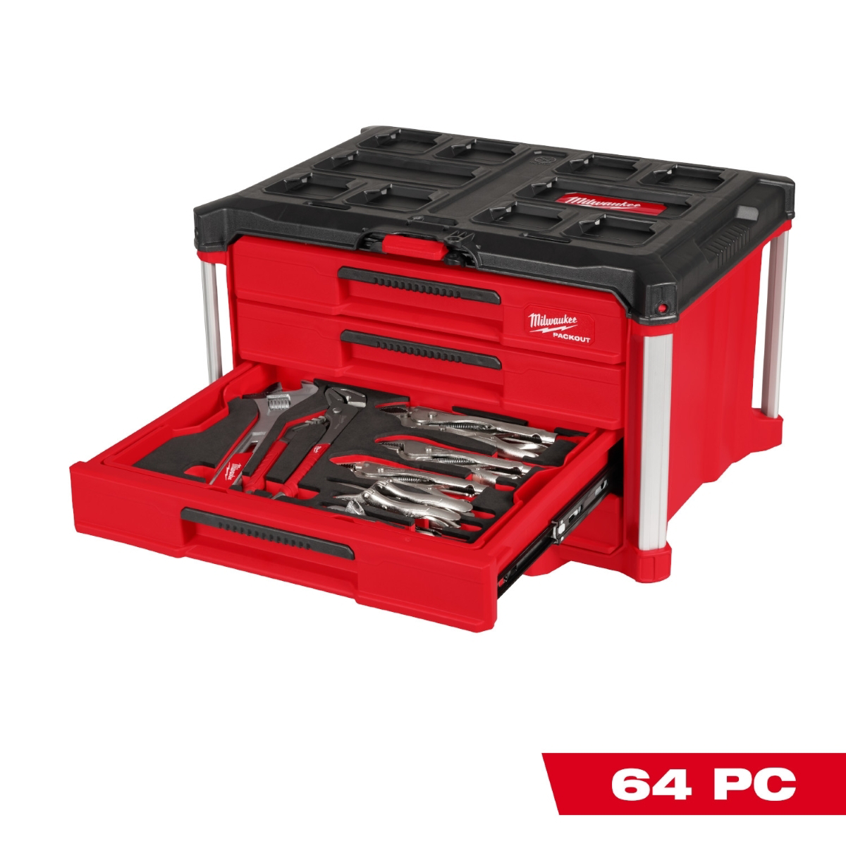 Milwaukee Tool 242 Piece 1/4 Inch, 3/8 Inch, and 1/2 Inch Drive