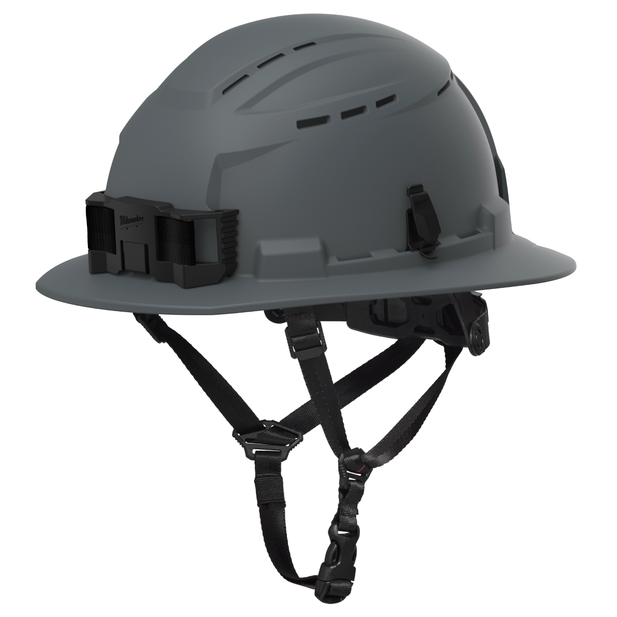 BOLT Gray Full Brim Vented Safety Helmet &hyphen; Type 2, Cl