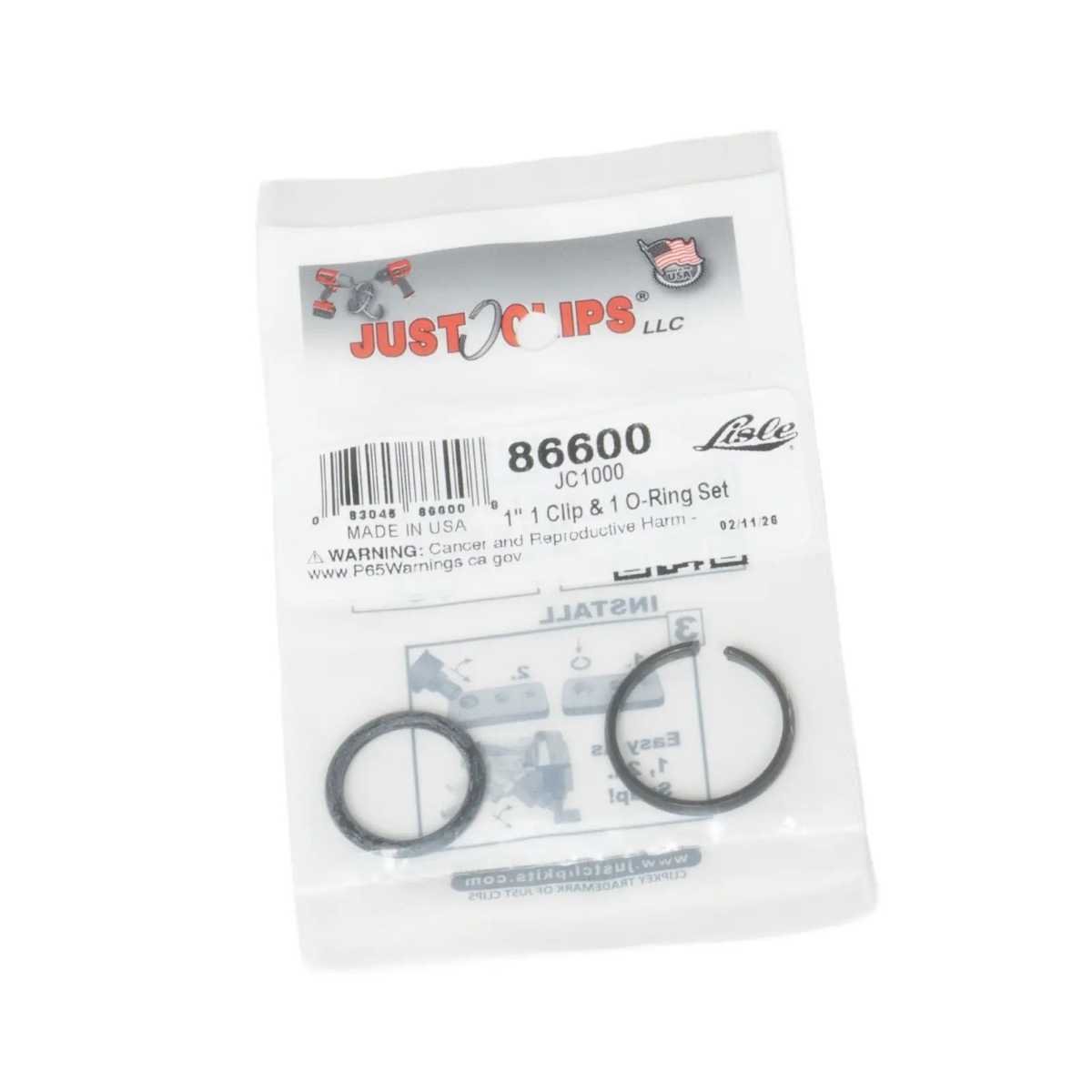 JC1000 1-inch 1 Clip & 1 O-Ring Set