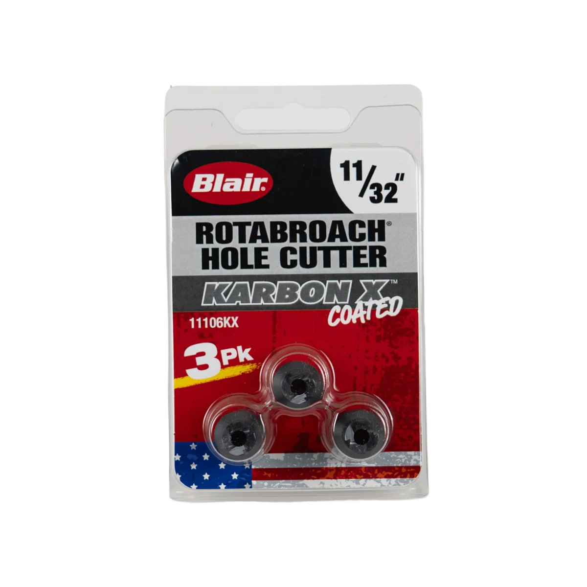 (image for) Karbon X Rotabroach Hole Cutter Set 11/32" 3-Pack