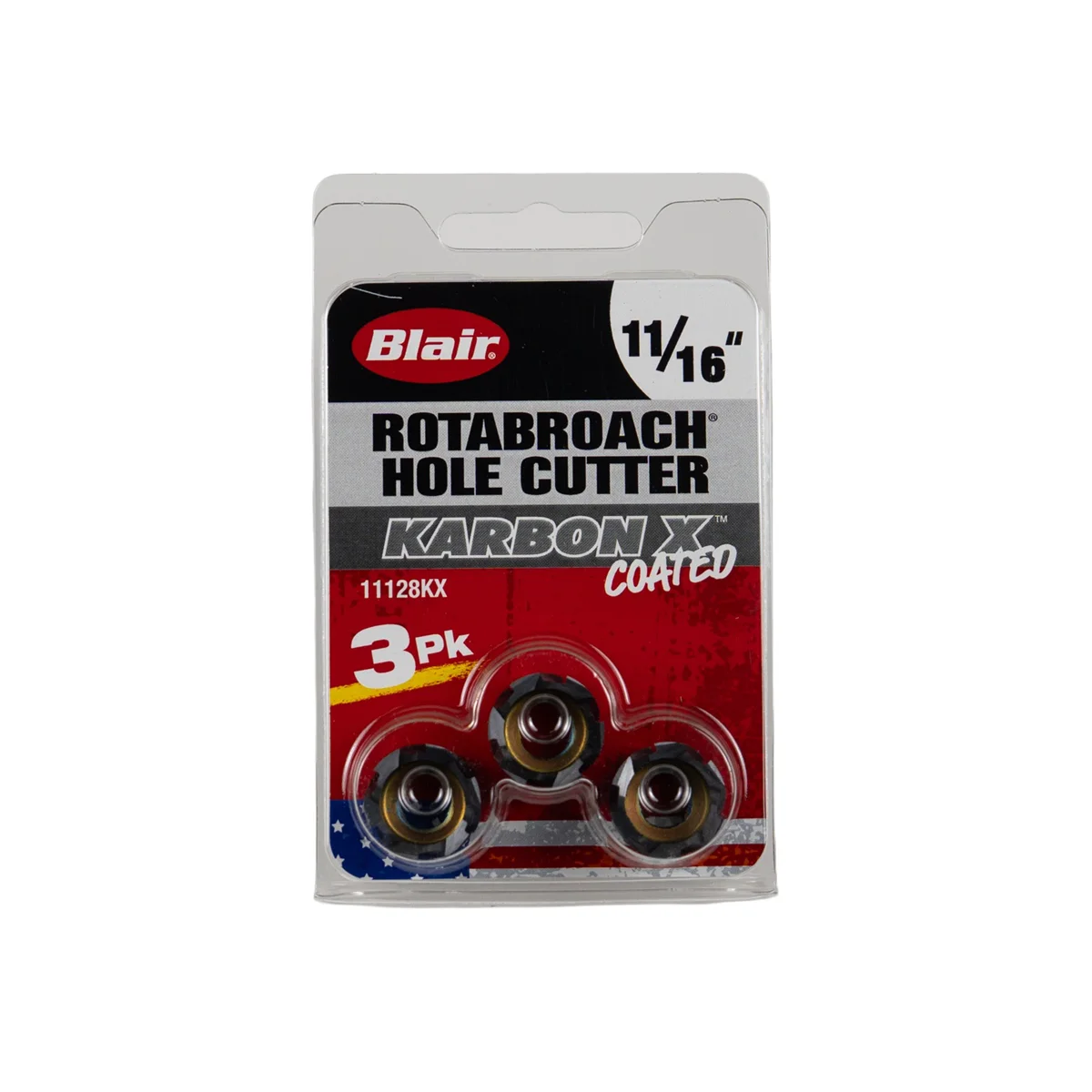 Karbon X Rotabroach Hole Cutter Set 11/16" 3-Pack