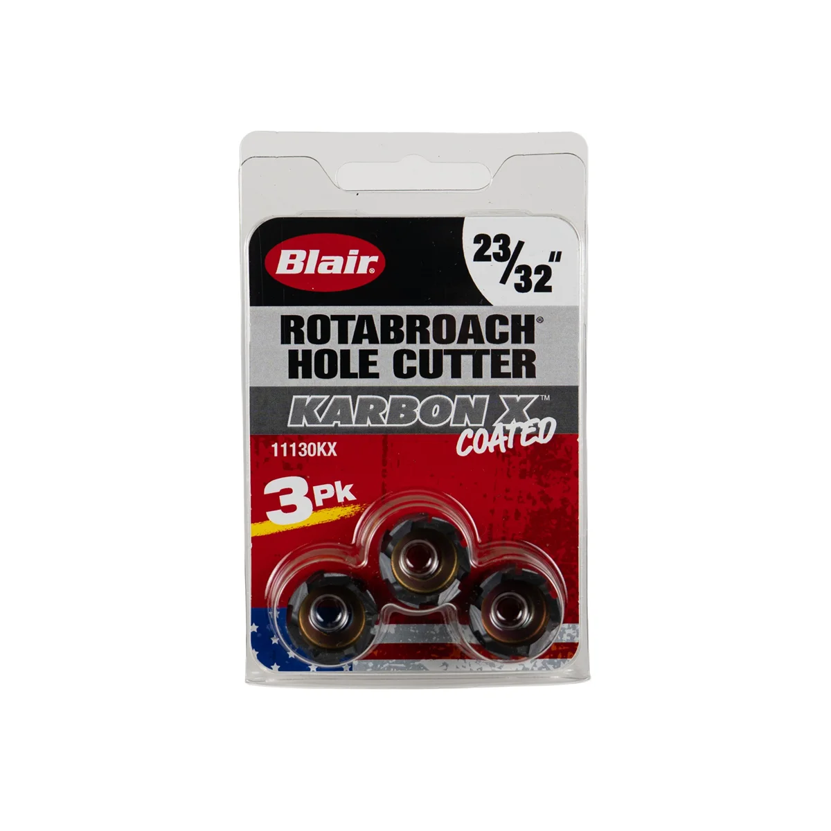 Karbon X Rotabroach Hole Cutter 3-Pack 23/32 Inch