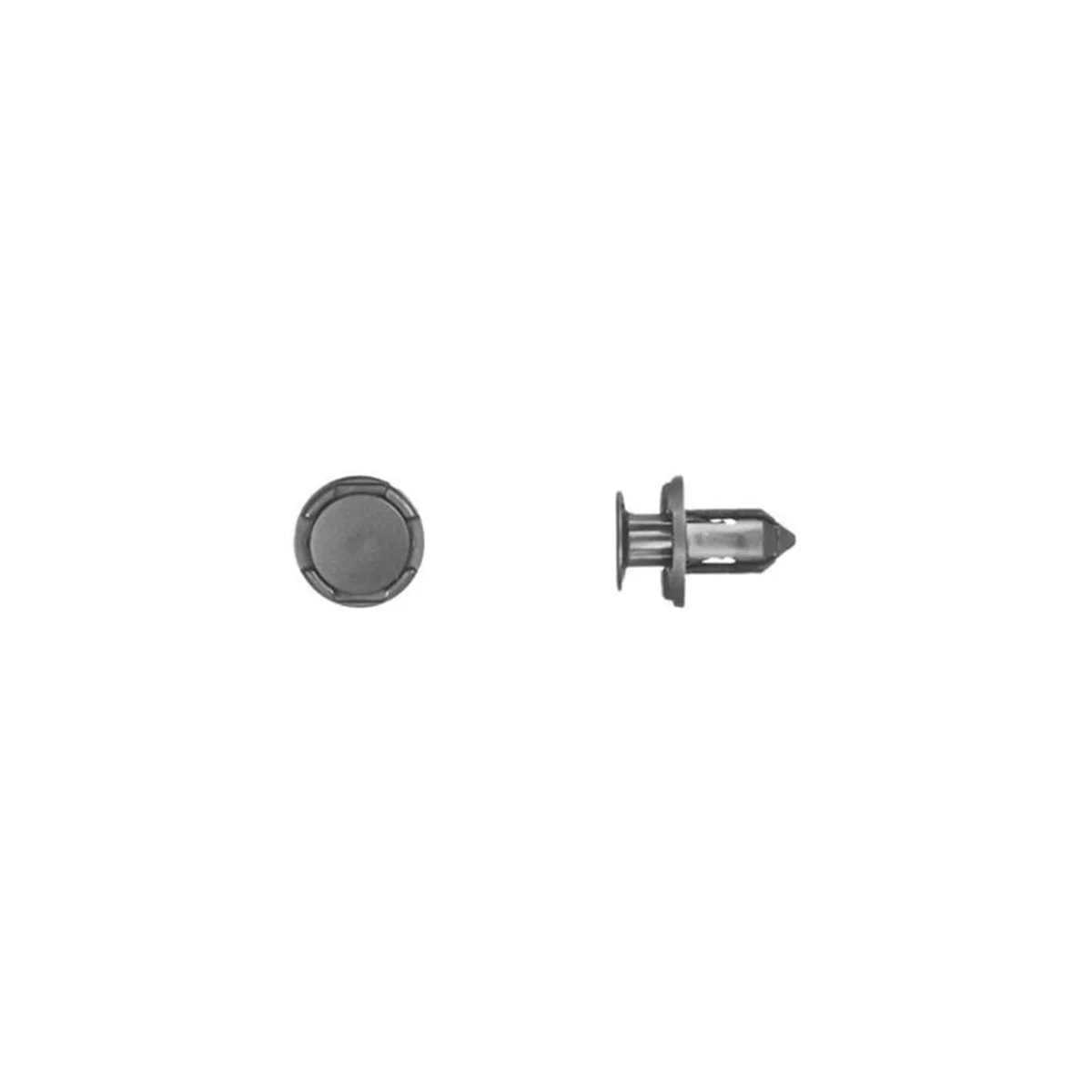 9943MT Push-Type Retainer, 13 mm L Stem x 23/64 in Hole, Nyl
