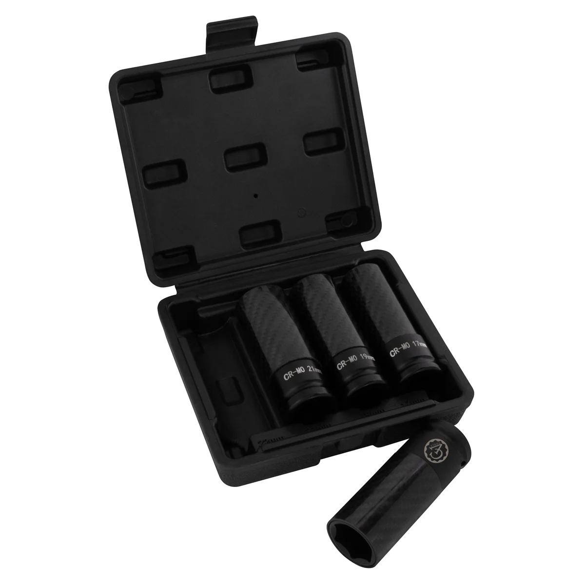(image for) 4 PC Carbon Fiber Sleeve Impact Socket Set