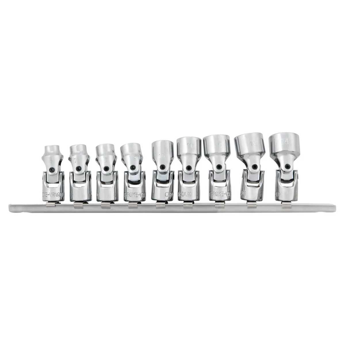 9 Piece 1/4" Drive Metric Flex Socket Set