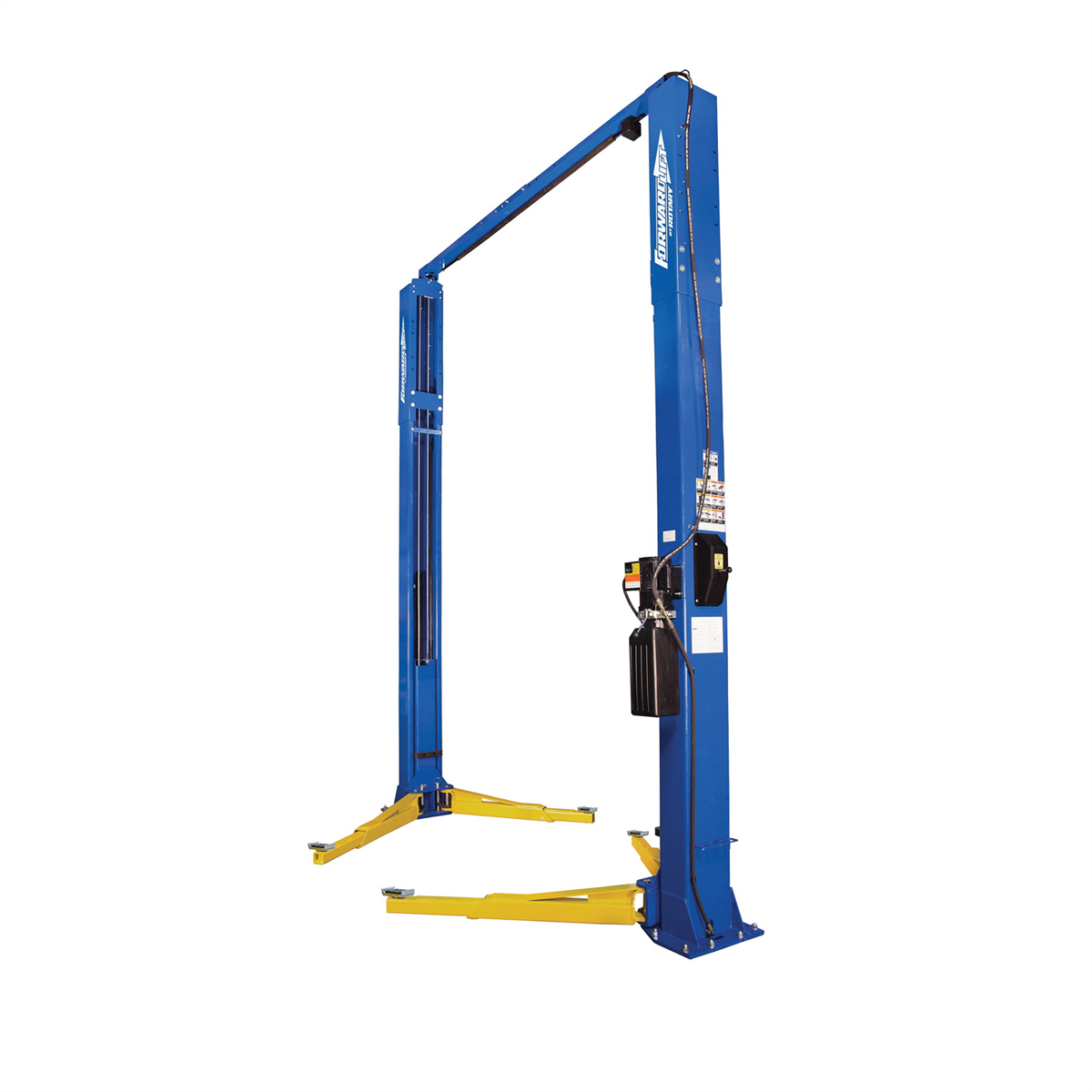 12,000 2 Post Symmetric Lift With 3 Stage Front & Rear Arms.