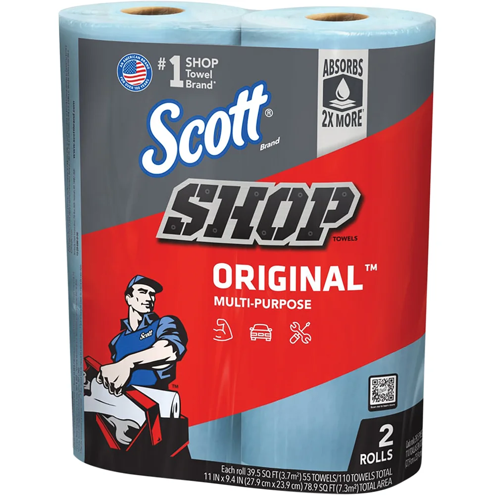 Scott® Shop Towels Original™ (75040), Blue Shop Towels, 1