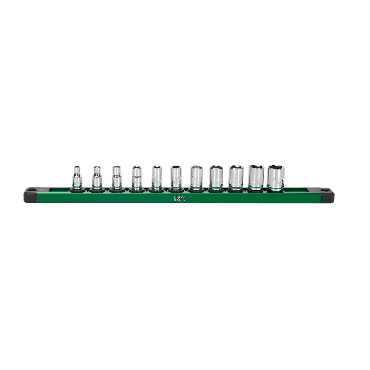 (image for) 1/4" Drive, 11 Piece, 6 Point, Shallow, Metric Chr...