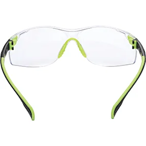 (image for) SAFETY GLASSES ANTI FOGGREEN/BLK CLEAR EACH