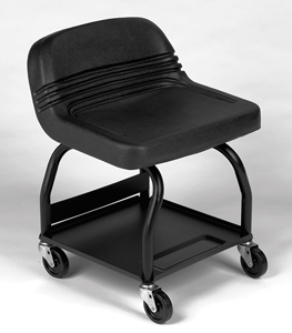 Large Padded Shop Creeper Seat - Black