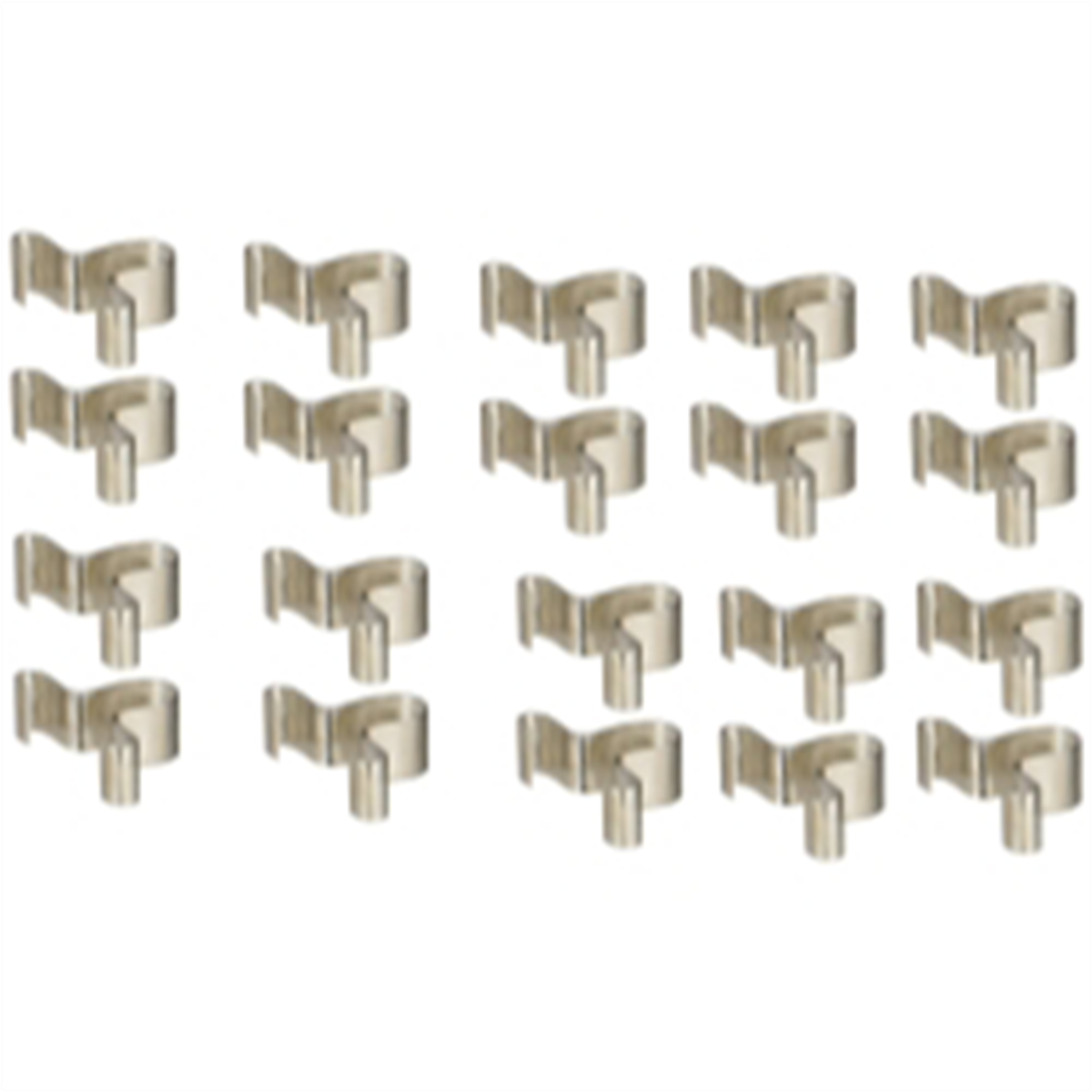 Socket Rail Clips 1/4 In - 20/Pk