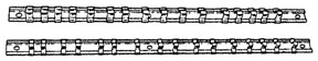 Socket Rail Set, 17 In, w/ Sixteen each 1/4 In, 3/8 In & 1/2 In