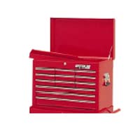 Pro Series 12-Drawer Chest 16In D - Red