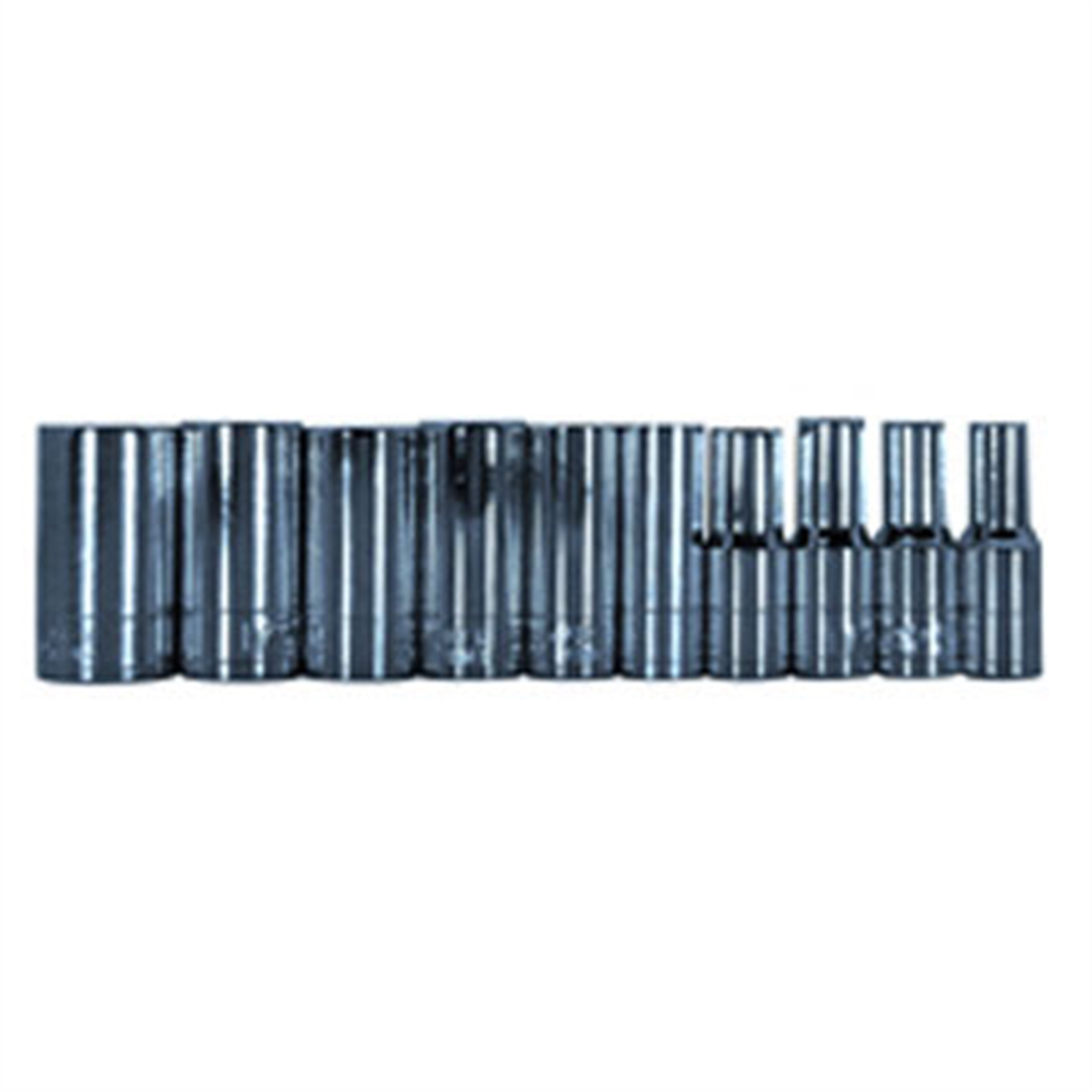 1/4 In Dr Semi-Long 6 Pt SAE Socket Set - 10 Pc