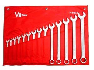 Long Pattern Combination Wrench Set - 14 Pc