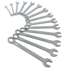 Raised Panel Metric Combination Wrench Set - 14-Pc