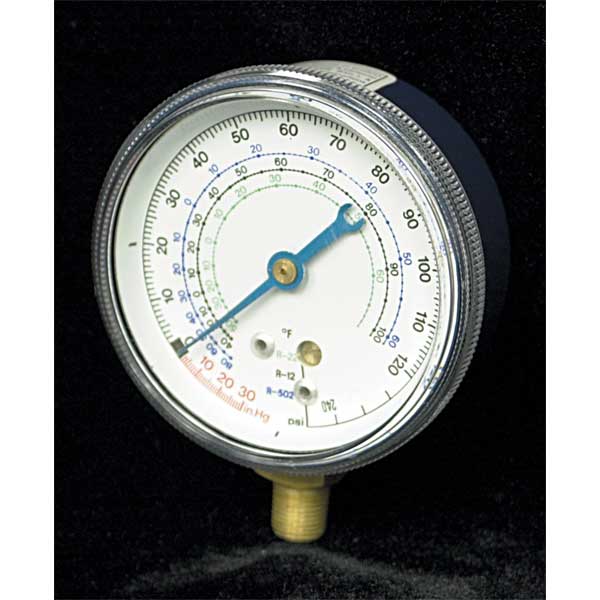 TIF 9525B Dry Low Side Blue Refrigerant Gauge TIF9525B