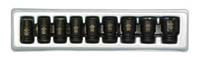 1/4 In Dr 6-Pt Std Metric Impact Socket Set - 9-Pc