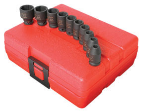 1/4 In Dr 6-Pt Std SAE Impact Socket Set - 10-Pc