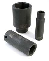 1/2 In Dr Impact Socket, 6 Pt, Deep, 23mm