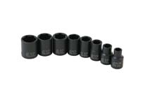 3/8 In Dr 6-Pt Std SAE Impact Socket Set - 8-Pc