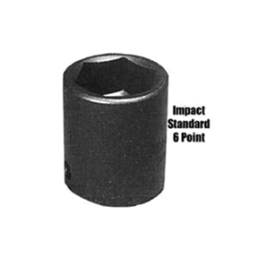 3/4 In Dr Impact Socket, 6 Pt, Std, 1-3/16 In