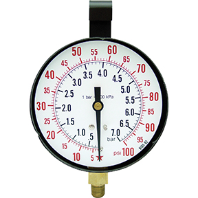 Replacement Gauge for TU-443 100 PSI 3 1/2 Inch